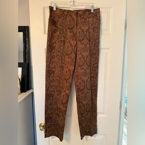 Ralph Lauren Brown Paisley Dress Pants